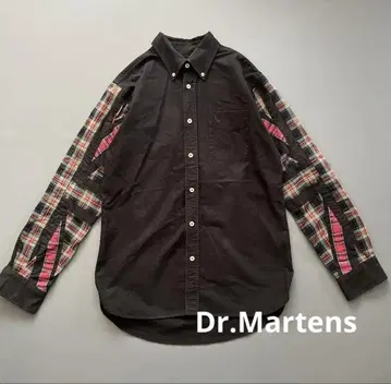 Dr.Martens 닥터마틴 소매 절개 체크 셔츠 남성용 겉옷