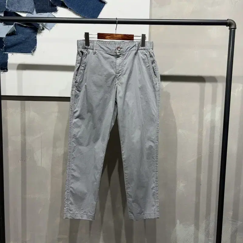 (29~31인치) 시리즈에피그램 캐주얼 스트레이트 밴딩 면바지 팬츠