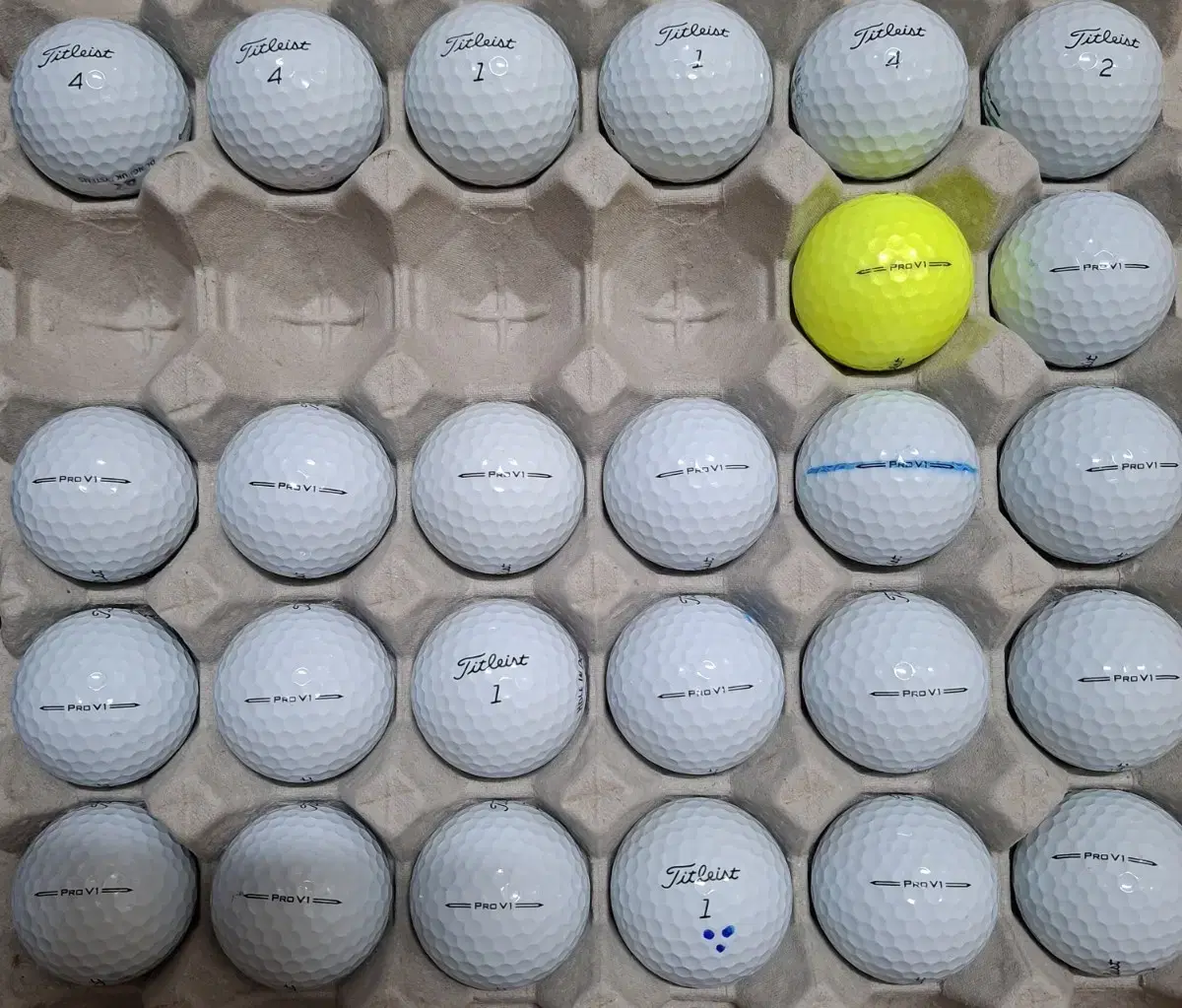 타이틀리스트 PROV1 A급 로스트볼 골프공 26알