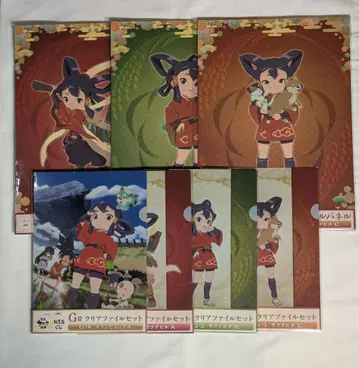 WEB 복권 아마노 사쿠나히메 비주얼 패널 + 클리어 파일 세트 전종