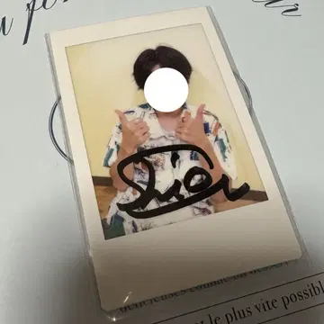 오오토모 시온 친필 사인 폴라로이드