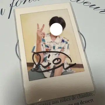 오토모 시온 친필 사인 폴라로이드