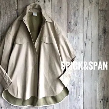 Spick&Span 스픽&스팬 인조 가죽 셔츠 자켓 인조 가죽