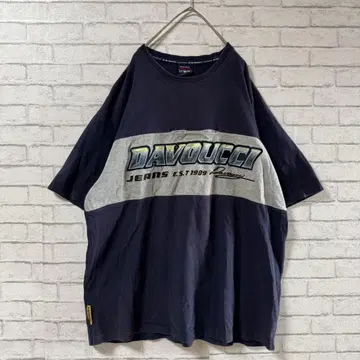레어 데드스탁 DAVOUCCI 다보치 반팔 티셔츠 자수 로고 XL