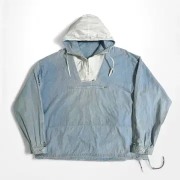 80s 90s J.CREW 거인 택 샴브레이 아노락 자켓