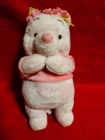 디즈니 스토어 푸우 사쿠라 봉제 인형 곰돌이 푸 마스코트
