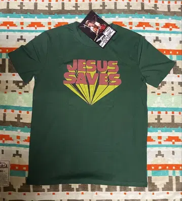 WORNFREE "JESUS SAVES" 락 티셔츠 L 사이즈