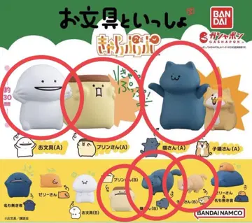 문구와 함께 캐릭터 긁긁 가챠 6종 세트