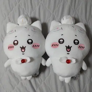 치이카와 (먼작귀) 생일 BIG 봉제 인형 하치와레 2개 세트