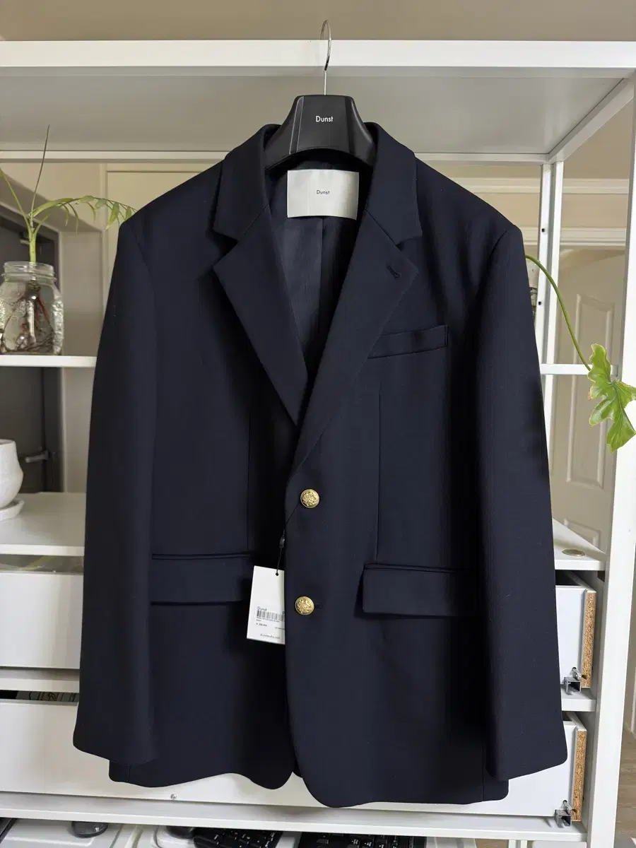 Dunst 25SS Navy Gold Button Blazer
