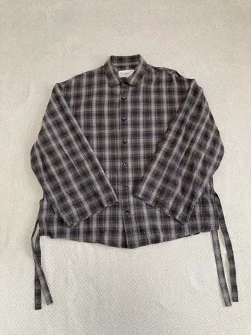 shiki tokyo 오버 사이즈 돌먼 체크 셔츠 M