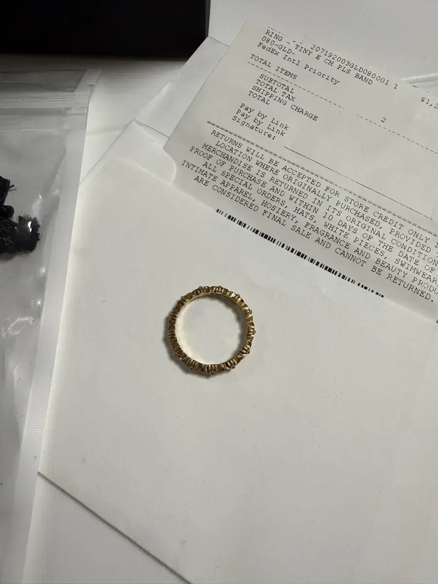 Chrome Hearts Tiny Band Ring 22k US8
