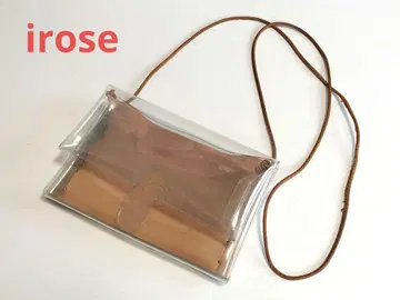irose 비닐 가죽 숄더백 투명