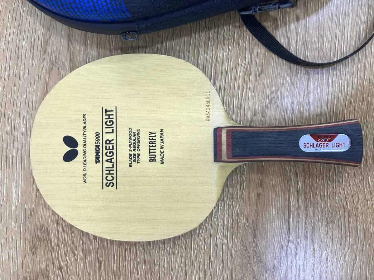 Selling Butterfly racket, Schlager Light racket.