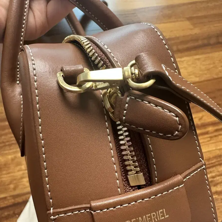 ★DE MERIEL★ Bowling Bag MediumTan Brown BOWLINGBAG Demeriel Bowling Bag Medium [Tan Brown] Brand New, Authentic