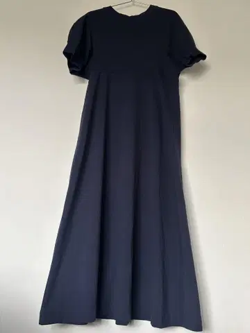새상품급 DOUDOU 네이비 반팔 하프 슬리브 돌먼 절개 원피스