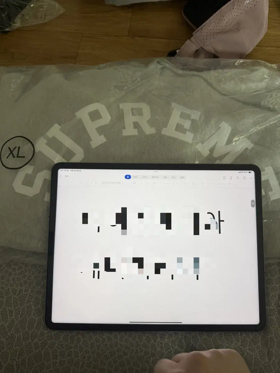 [XL] 25SS 슈프림 챔피언 후드티 그레이