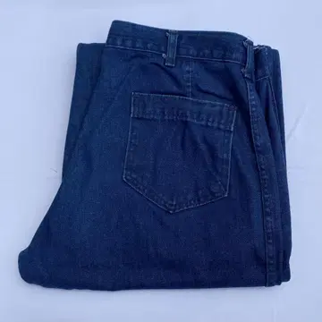 80년대 미국 해군 세일러 팬츠 부츠 컷 데님 말아 올린 빵