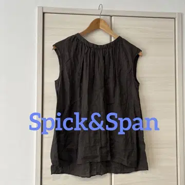 [가격 인하했습니다!] spick&span 다크 그레이 린넨 상의
