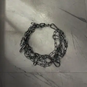 00's 빈티지 잔 폴 고티에 멀티 체인 목걸이