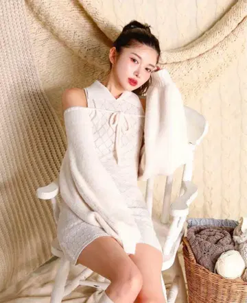 다리치 아메스리 샤기 니트 앙상블