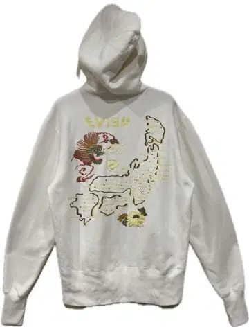 *YAMANE EVISU 자수 맨투맨 지퍼 후드티 40
