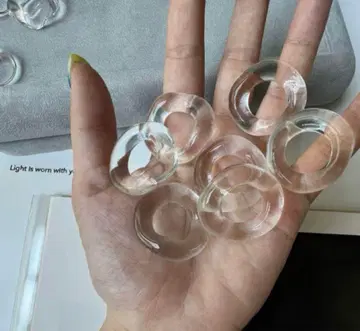 최종 처분 yurika akutsu clear glass ring