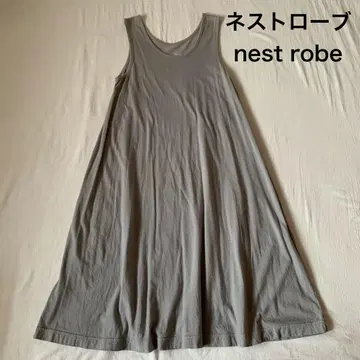 네스트로브 nest robe 그레이 슬리브리스 A 라인 원피스