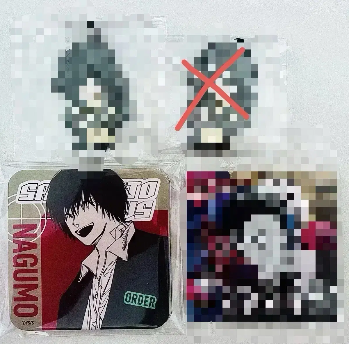 Saka-dey Sakamoto Days Nagumo Yoichi Art Coaster Gacha Can Badge