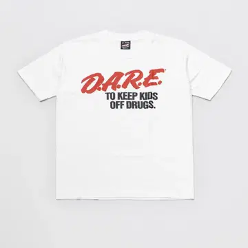USA제 DARE 티셔츠 90s M 기업 구제 의류 프린트 빈티지