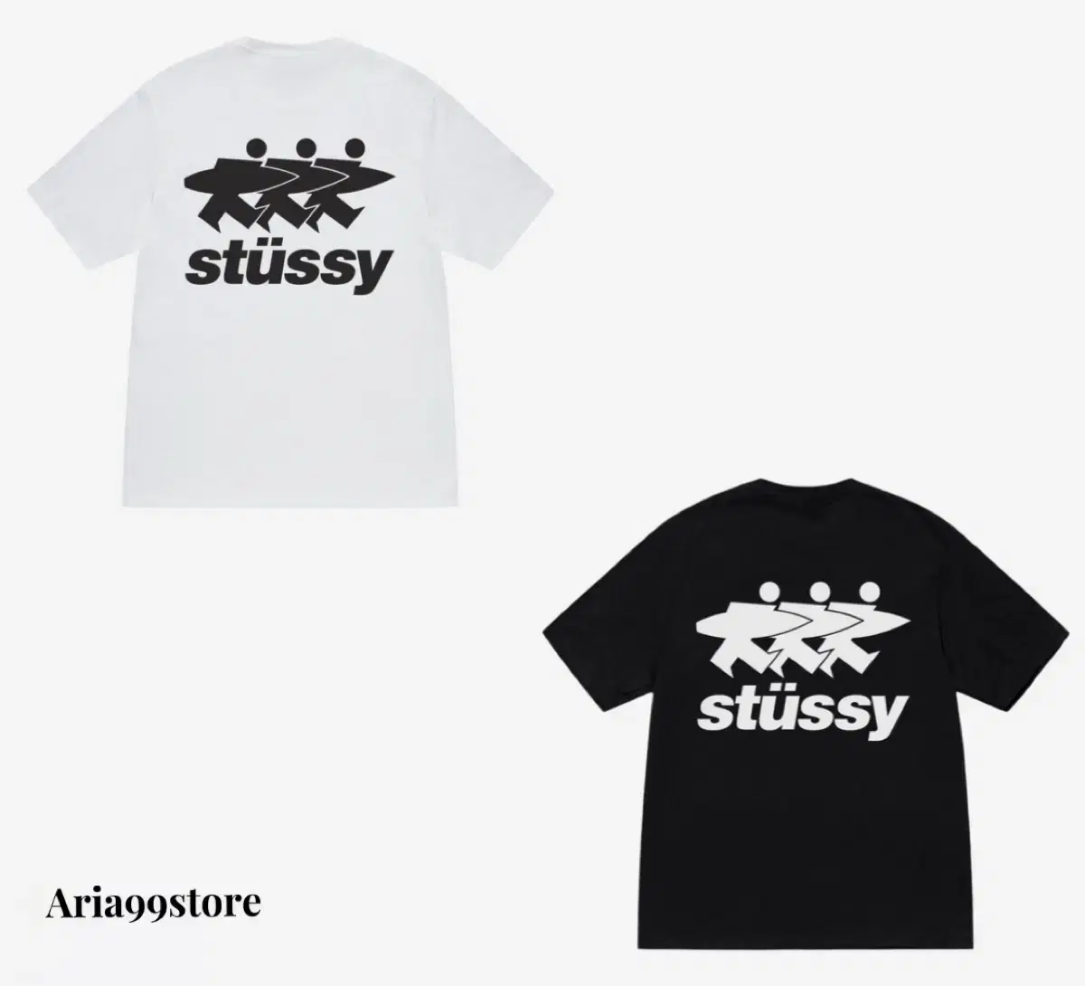 한정수량) stussy 스투시 서프워크 서핑 반팔 티셔츠 2컬러