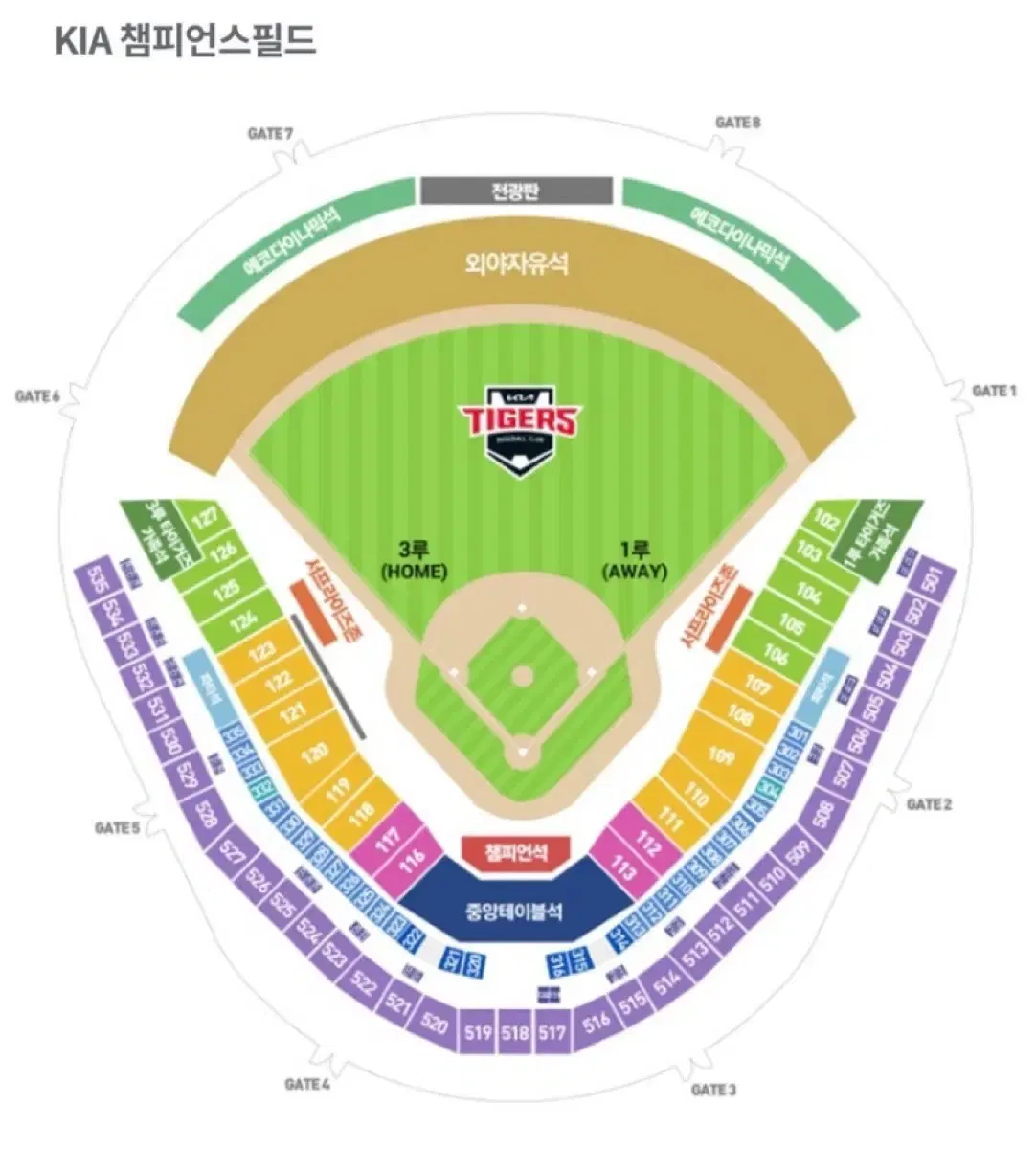 5/17 Kia vs. Doosan 3Lew Cheer Zone Special Seat Single Seat WTS