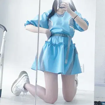 maonosuke 원피스 블루 스카이블루