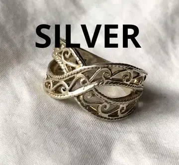 빈티지 트위스트 실버 반지 SILVER 로프 무늬 웨이브