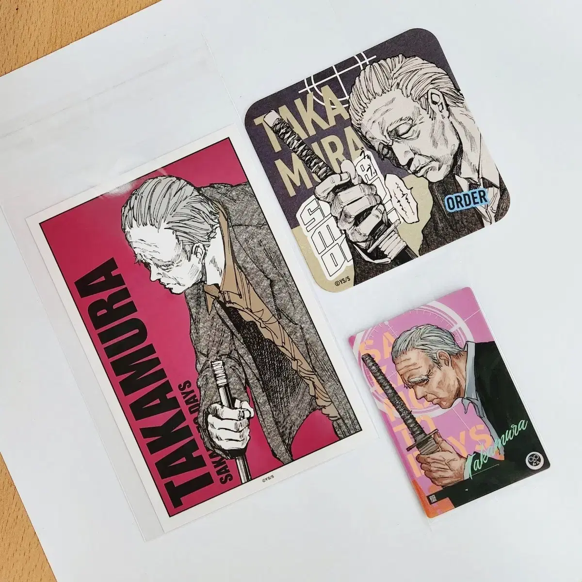 [Bulk] Sakamoto Days Takamura Target Bromide Art Coaster Wafer