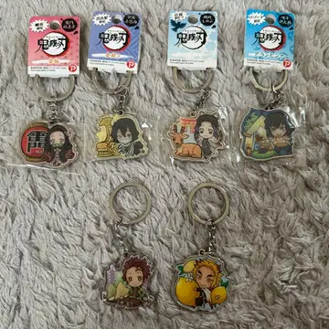 귀멸의 칼날 지역 특산품 키링 6개 세트