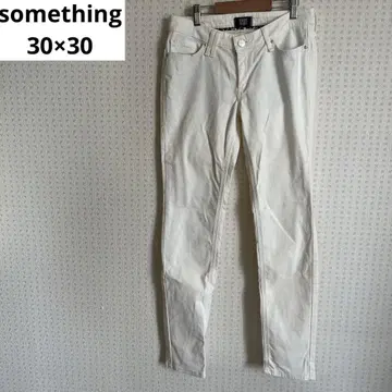 썸씽 에드윈 화이트 데님