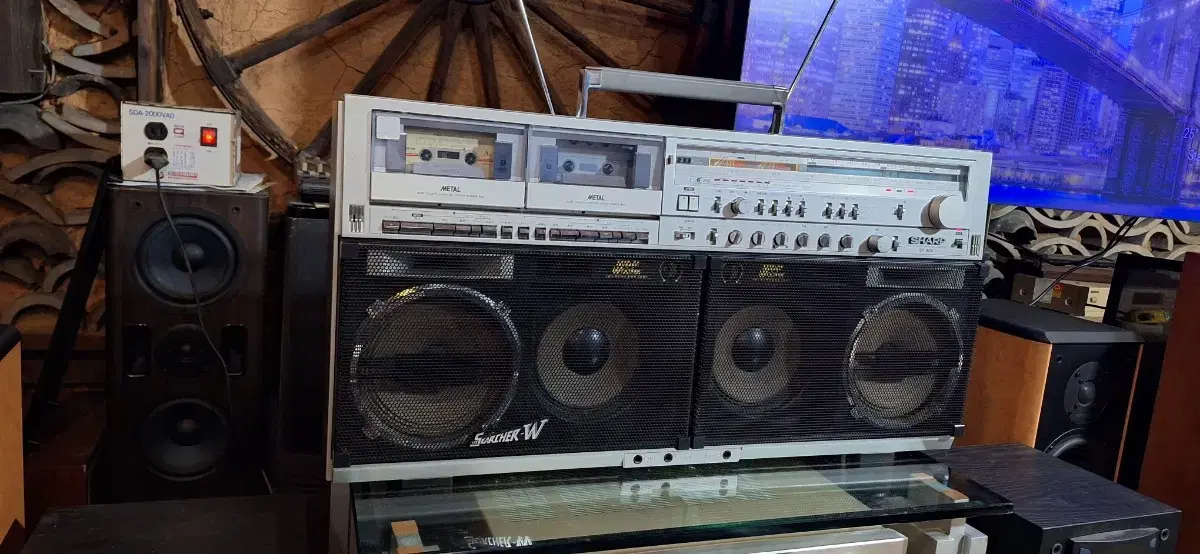 Sharp GF909, the most expensive top-of-the-line cassette audio boombox in Japan in 1981