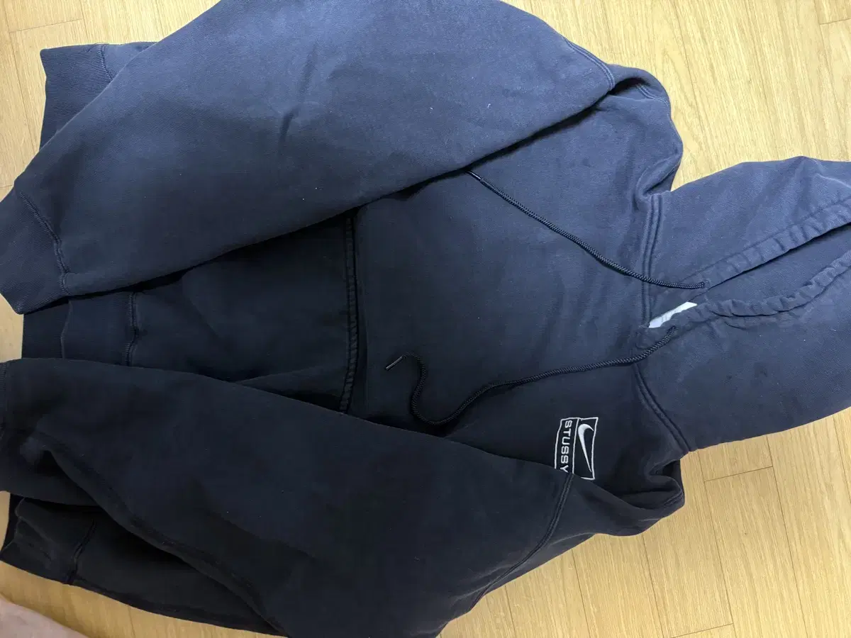 나이키 스투시 후드 nrg 워시드 블랙