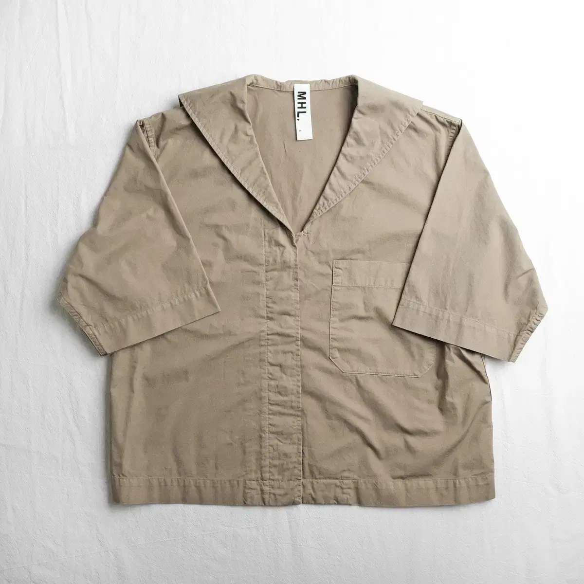 MHL 23ss Superfine Cotton Twill Sailor Shirt Size 1 (Recommended 44-55