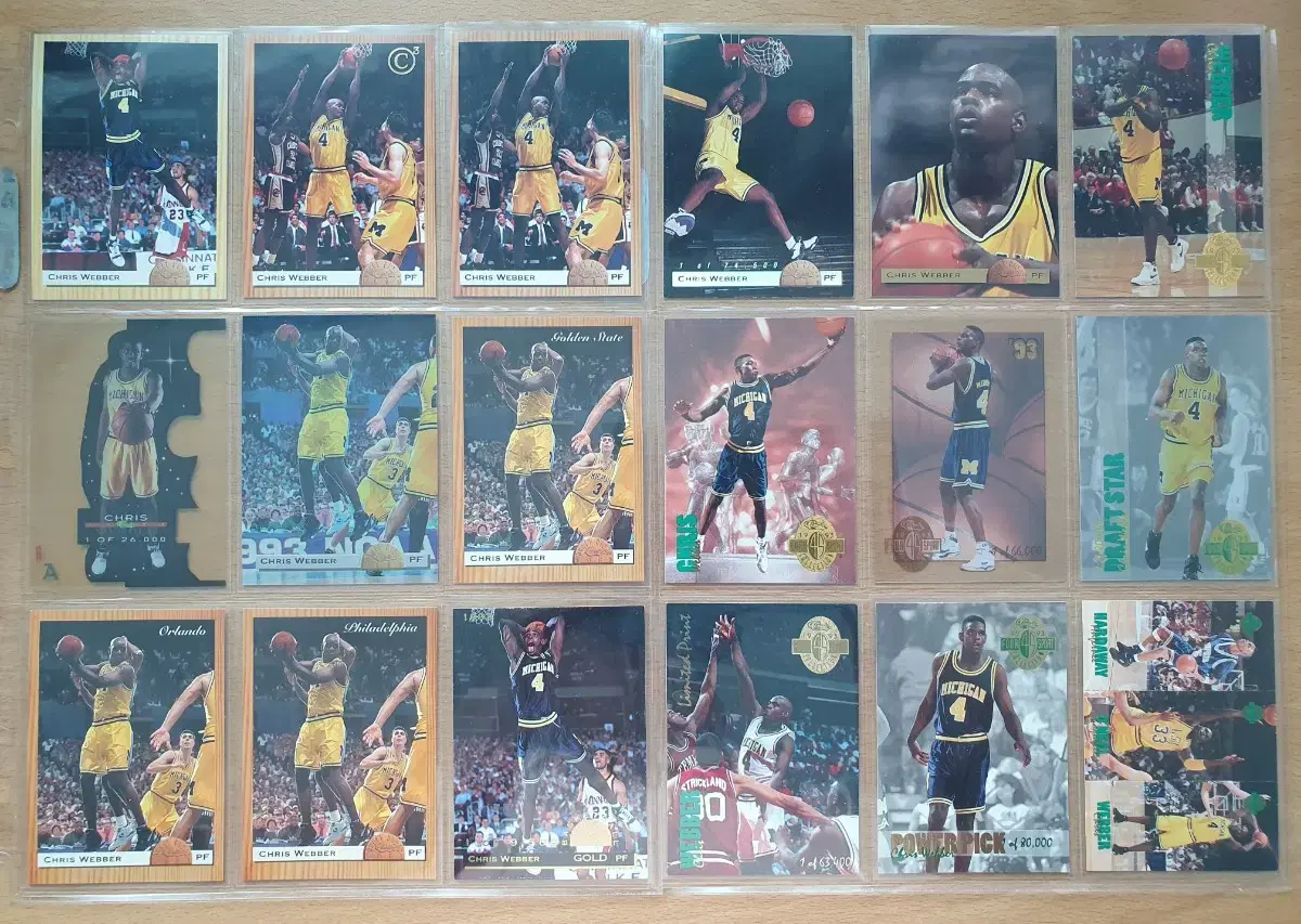 Nba 1993 Classic Draft Card Chris Webber 18 Lot