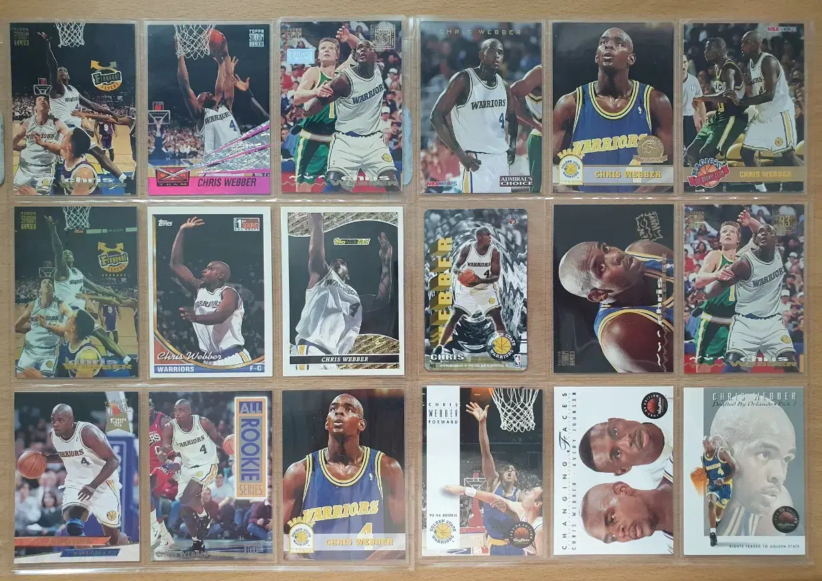Nba 93-94 Chris Webber Rookie Season Card 54 Lot