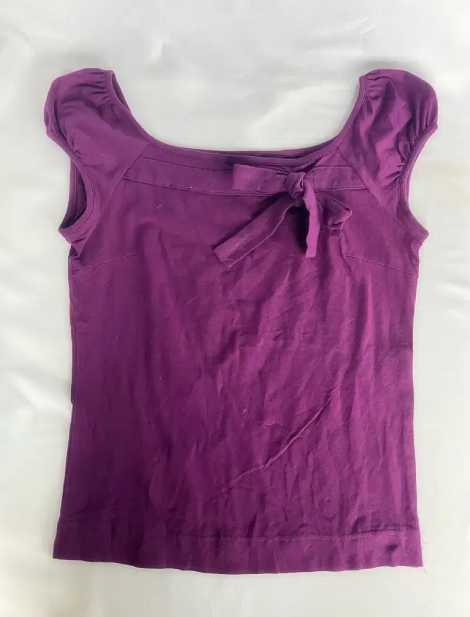 Japanese Vintage Ribbon Sleeveless Purple