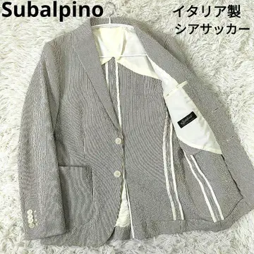 이탈리아 Subalpino 시어서커 테일러드 자켓 M 베이지