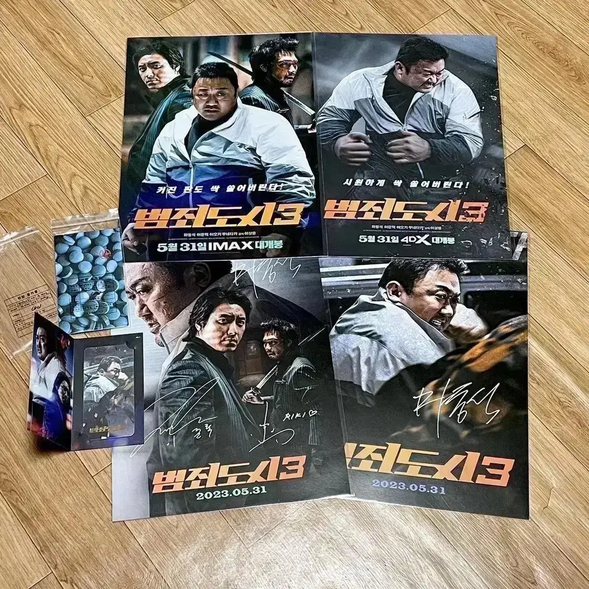 The Roundup: No Way Out IMAX 4DX poster madongseokjunhyuk sign art card filmmark original ticket