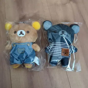 리락쿠마 데님 하우스 매달린 봉제 인형 세트