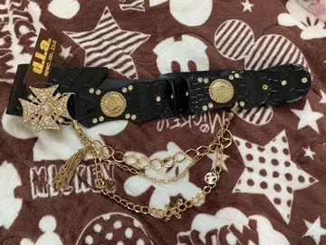 초레어 d.i.a. 크리스탈 버클 벨트 골드 택 포함 새상품