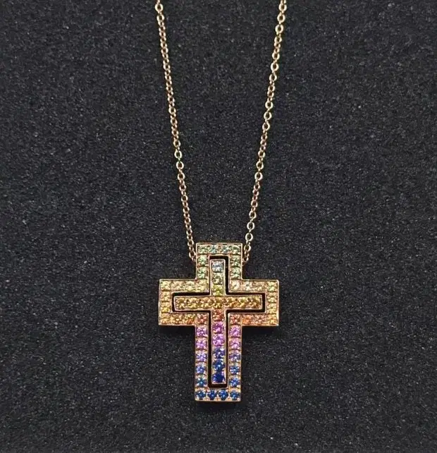 Damiani belle Epoque Rainbow Necklace