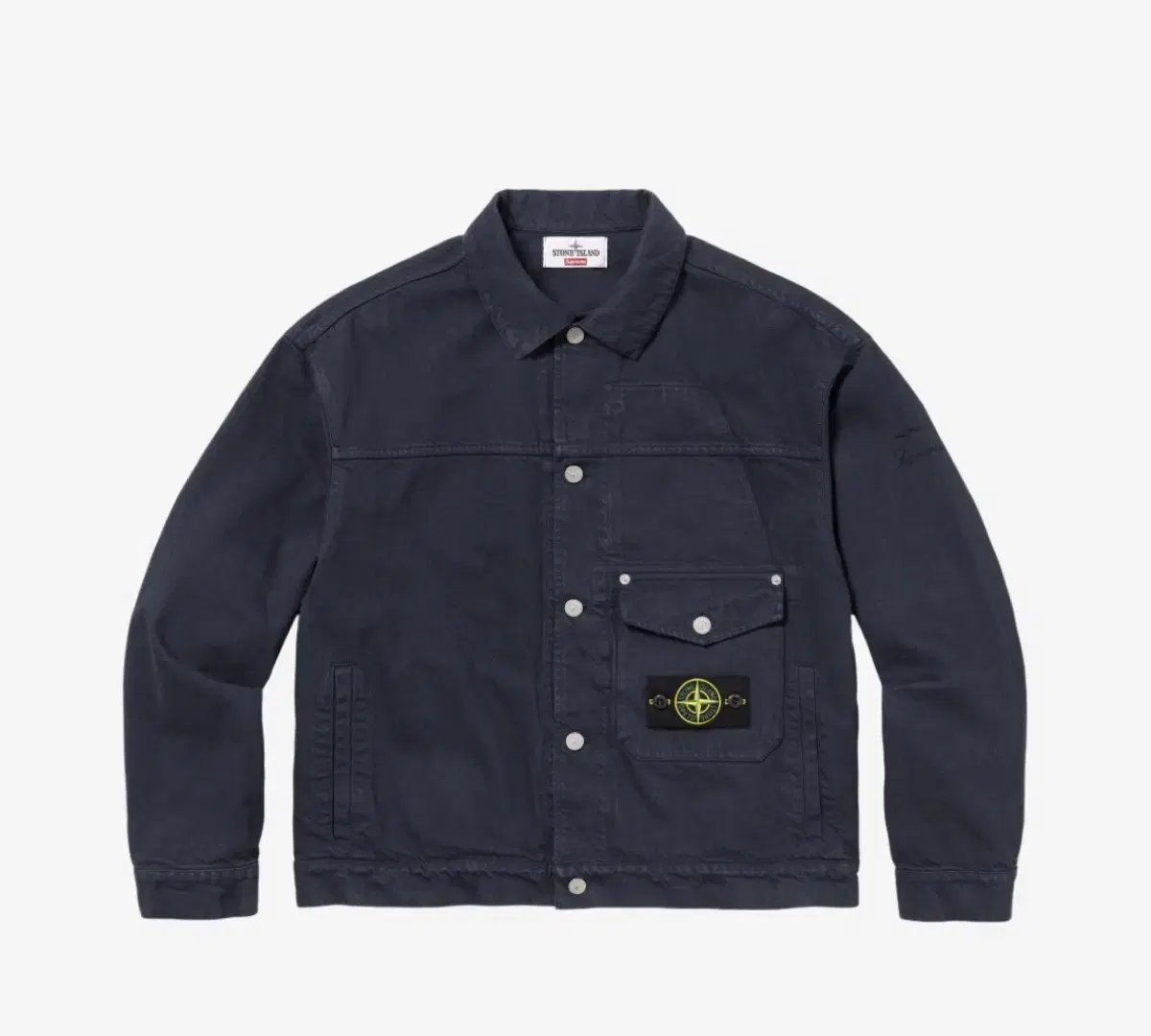스톤아일랜드 슈프림 데님 트러커 자켓 (xl)(새상품)