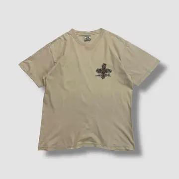00s PIKO 피코 양면 프린트 반팔 프린트 베이지 M